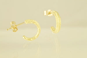 Sepia small hoop earrings 18kt gold